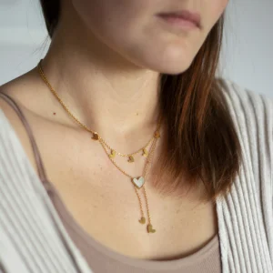 Naszyjnik Warstwowy z Sercami