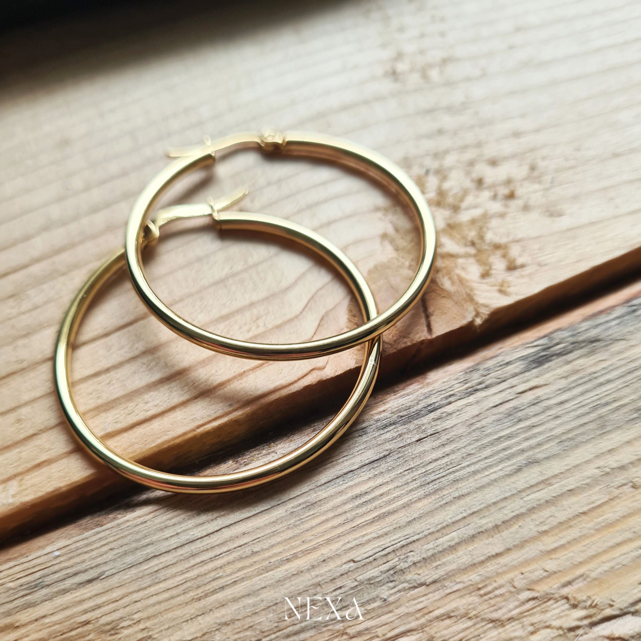 Kolczyki kółka „Classic Hoop” Ø 50 mm - obrazek 2