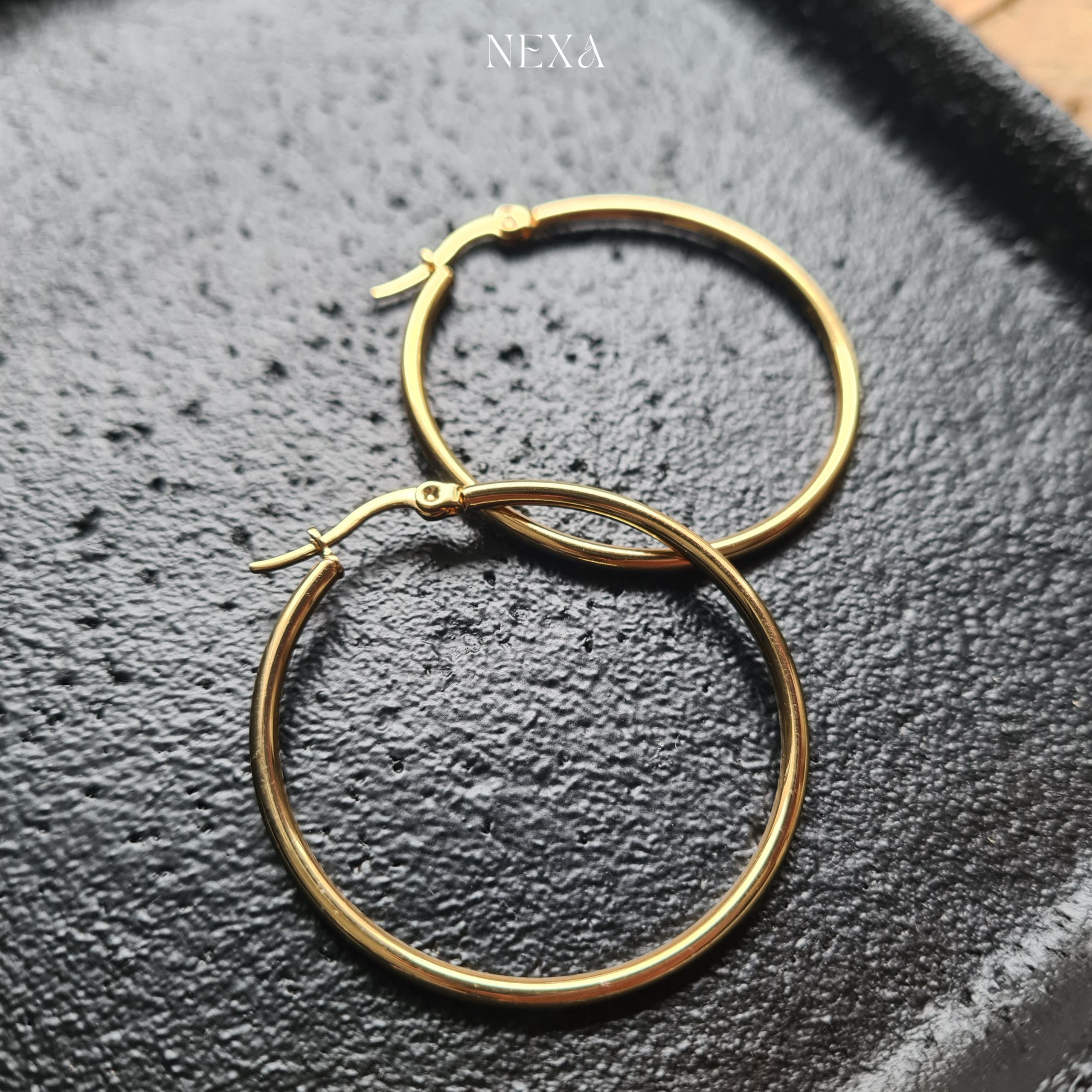 Kolczyki kółka „Classic Hoop” Ø 50 mm - obrazek 3