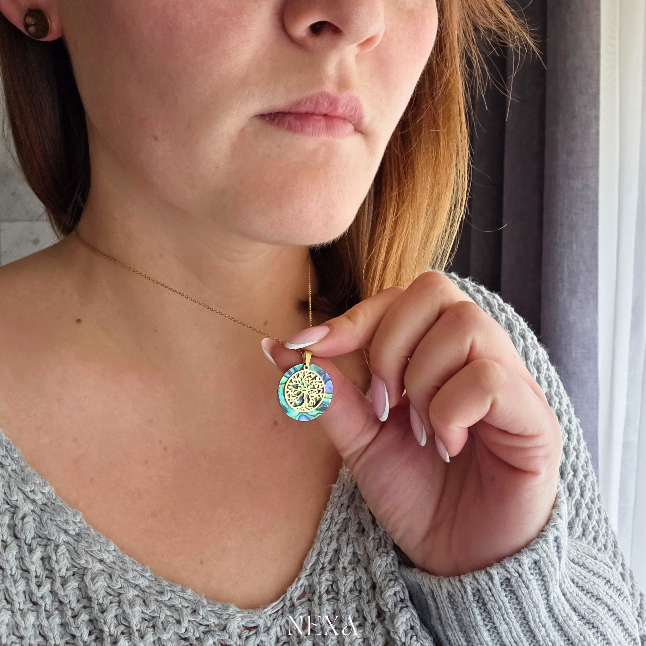 Drzewo Życia z Muszlą Abalone