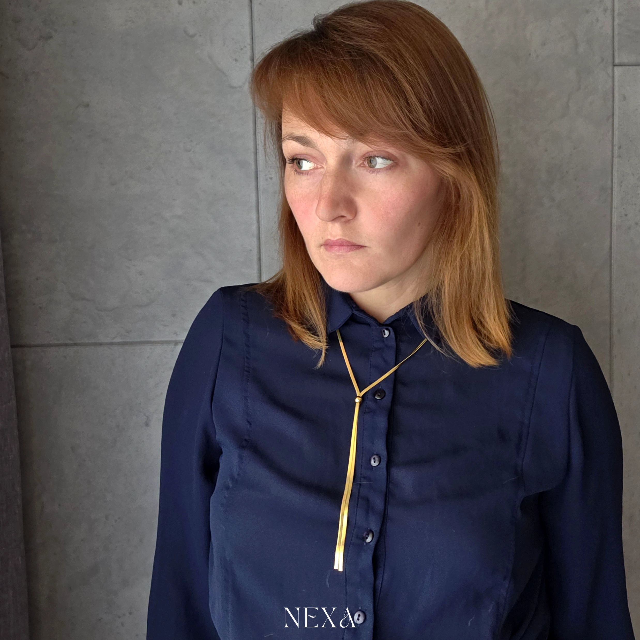 Złoty Naszyjnik Lekki Splot - obrazek 5