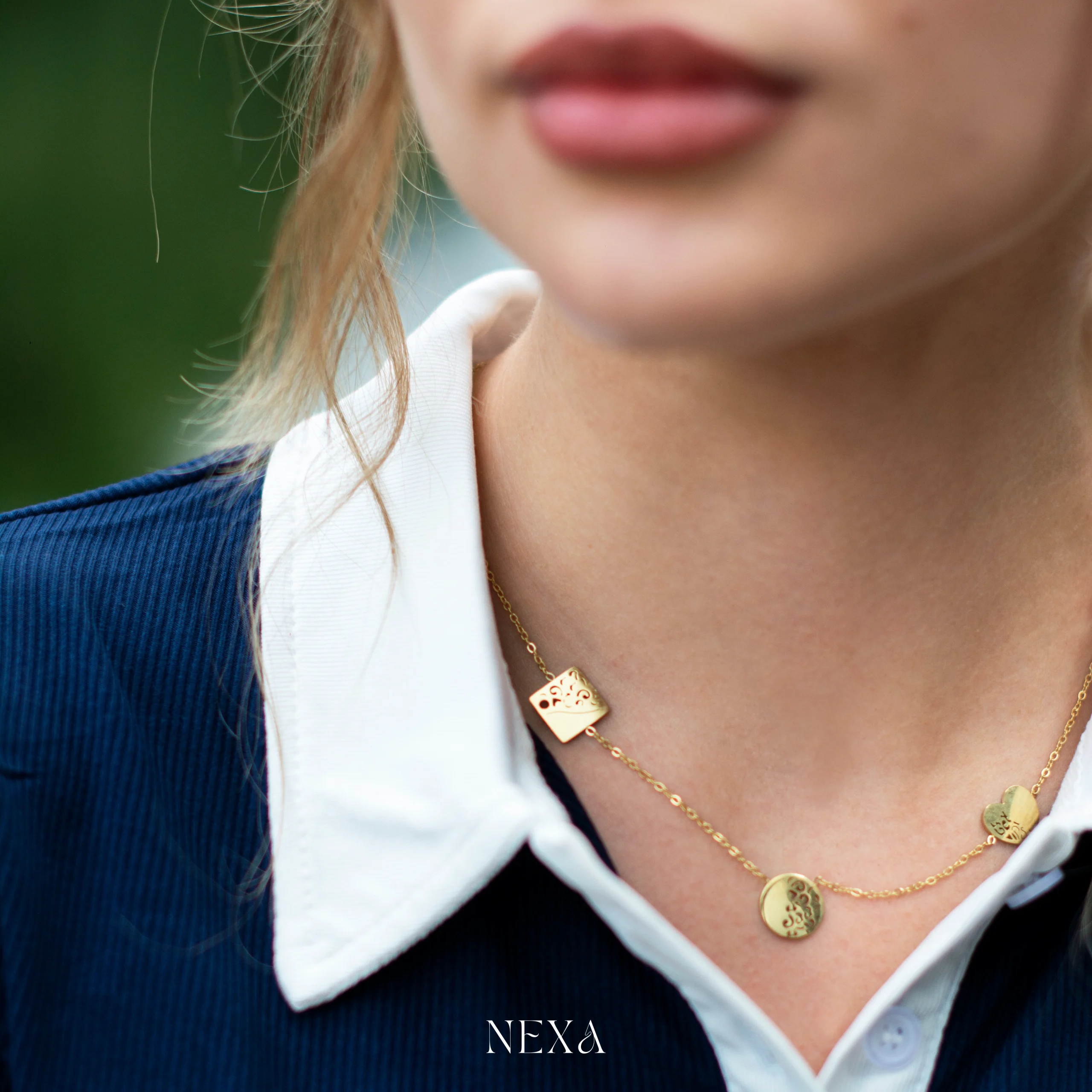 Trzy Figury – Delikatny Naszyjnik